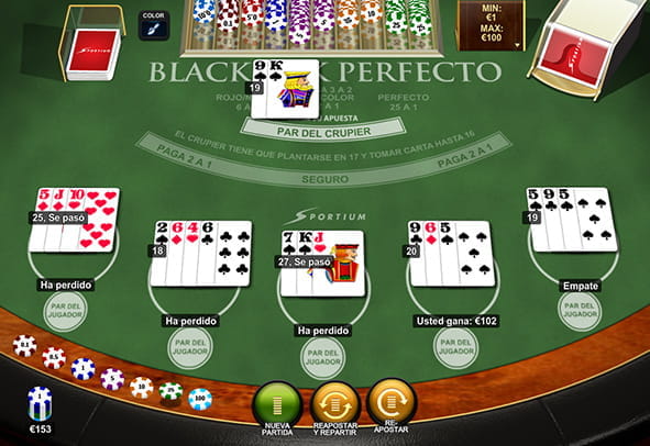 combinaciones perfectas Blackjack