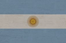 Bandera de Argentina.