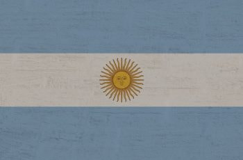 Bandera de Argentina.